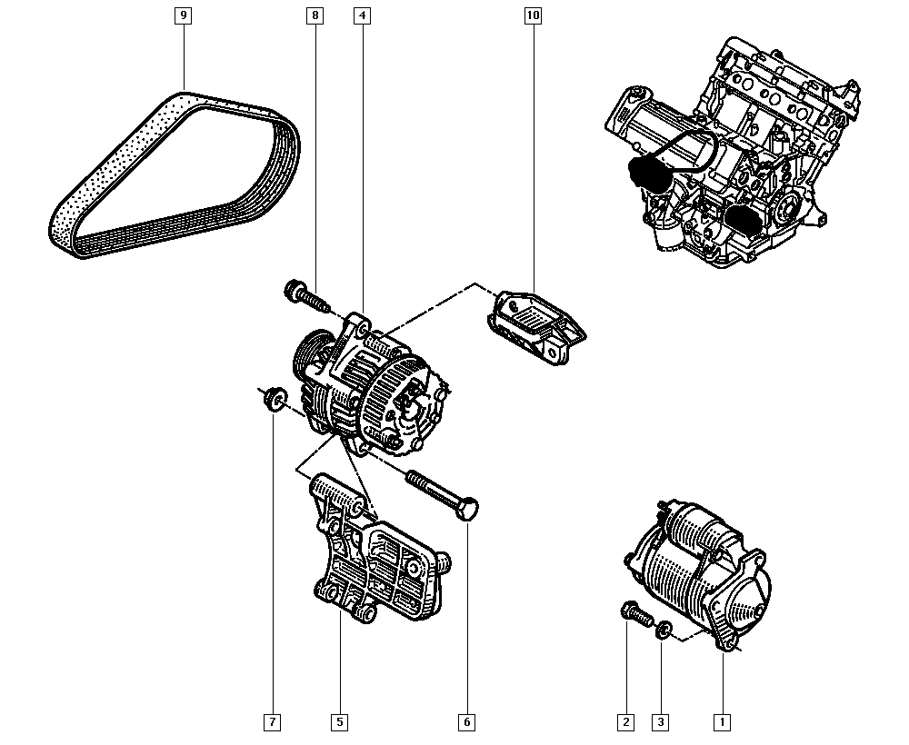 RENAULT 77 00 260 889 - Cinghia Poly-V www.autoricambi360.it