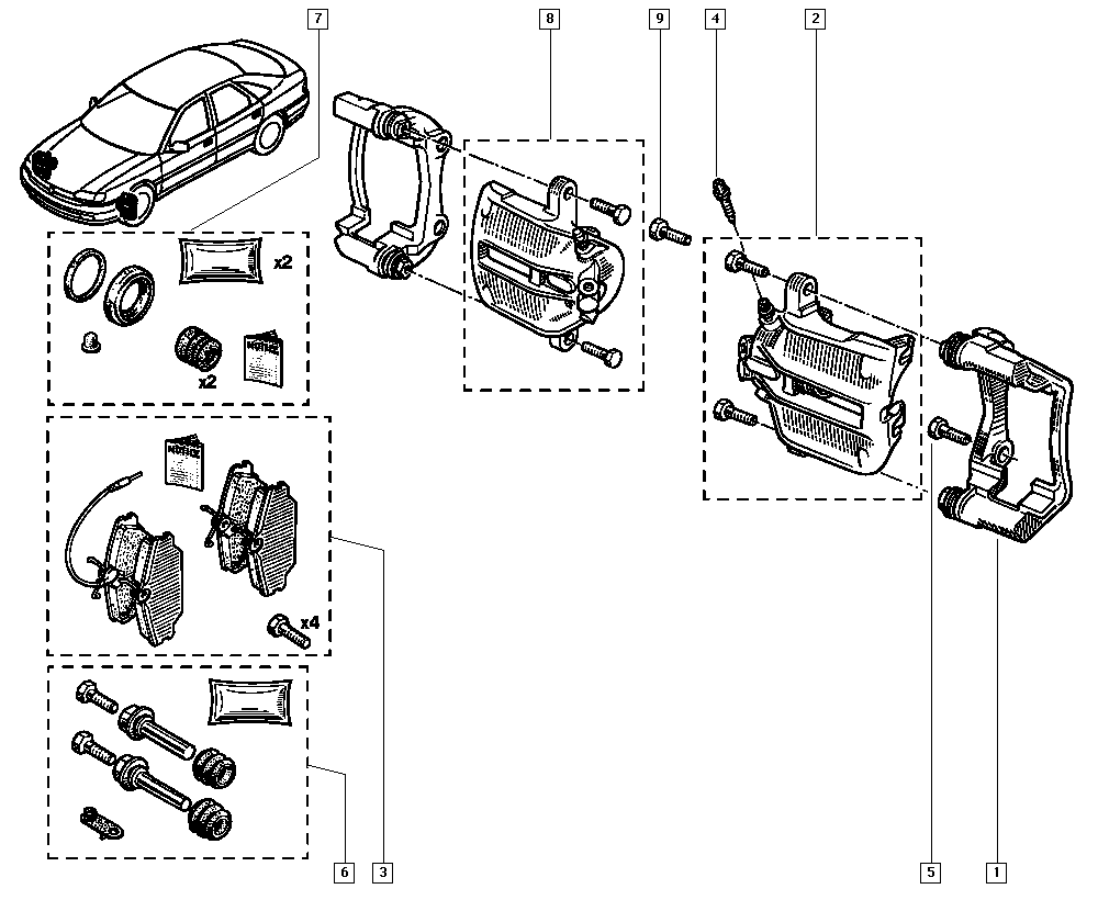 RENAULT 410601531R - Kit pastiglie freno, Freno a disco www.autoricambi360.it
