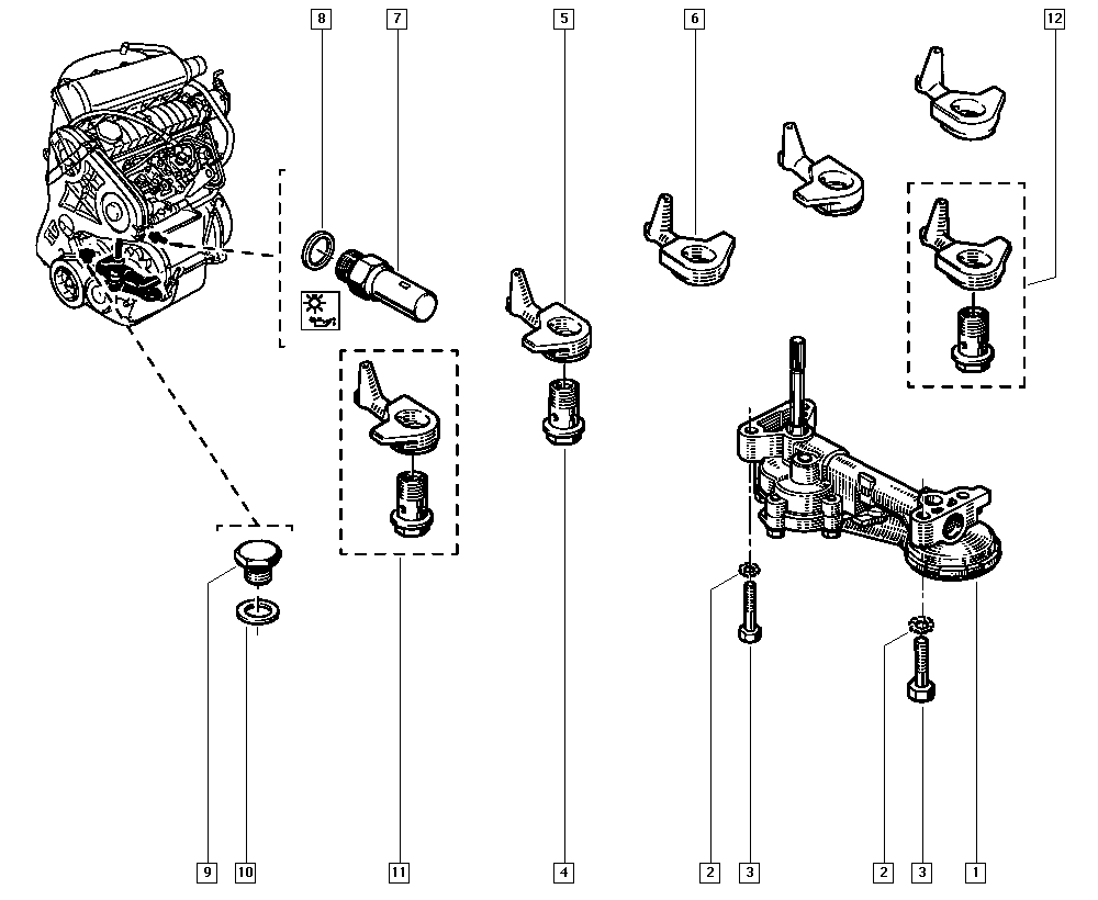 RENAULT 77 00 845 214 - Sensore, Pressione olio www.autoricambi360.it