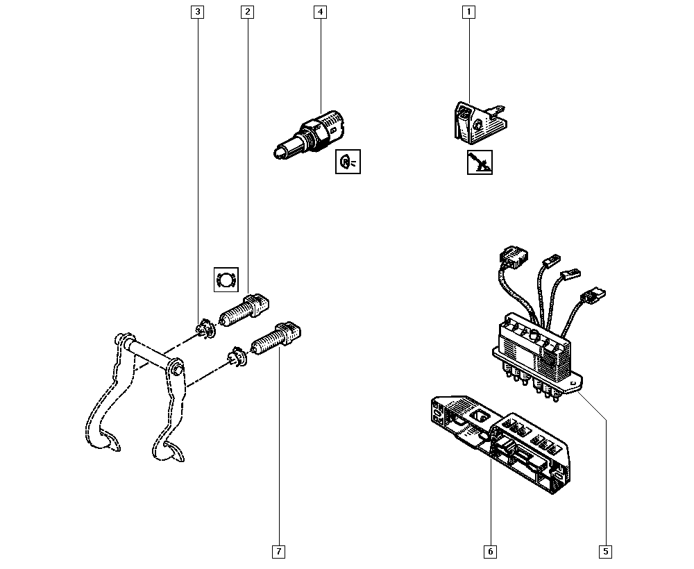 RENAULT 77 00 785 258 - Interruttore luce freno www.autoricambi360.it