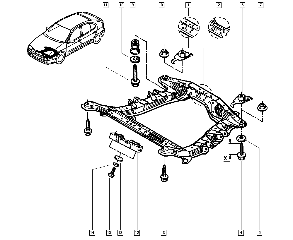 RENAULT 7700779772 - Supporto, Braccio oscillante www.autoricambi360.it