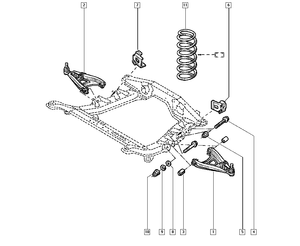 RENAULT 82 00 651 163 - Supporto, Braccio oscillante www.autoricambi360.it