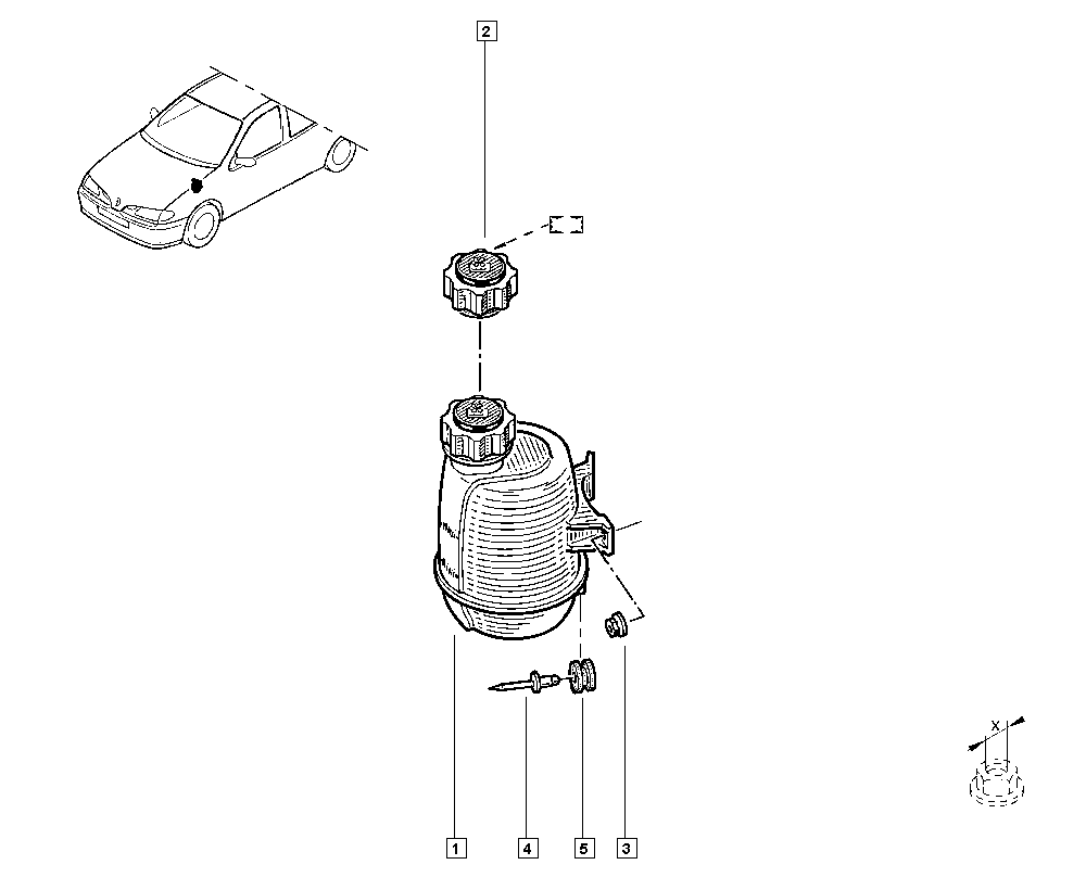 RENAULT 7700805031 - Tappo, serbatoio refrigerante www.autoricambi360.it