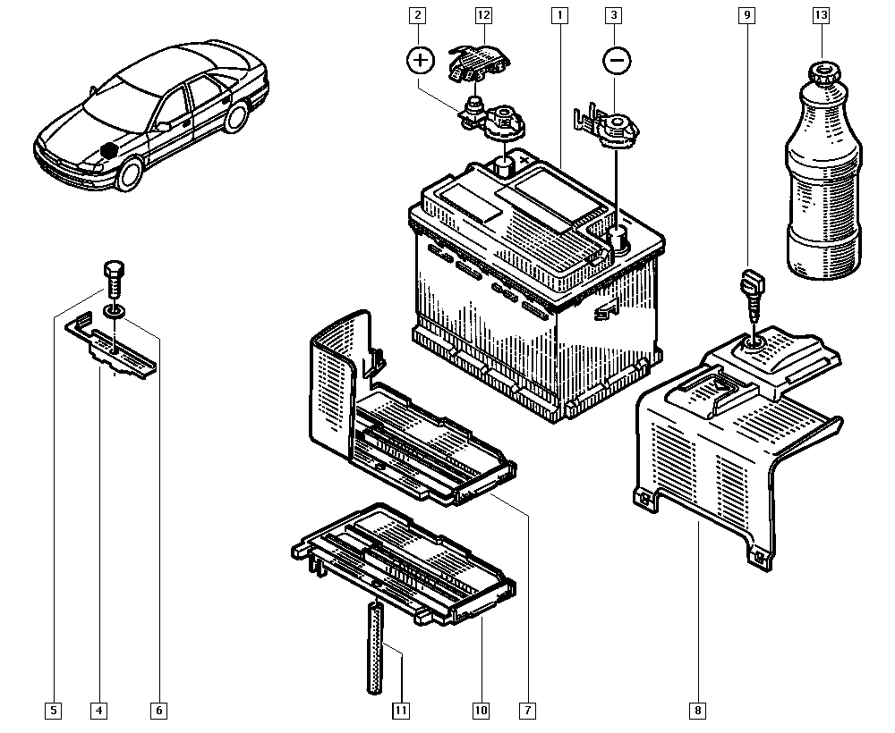 RENAULT 7711238597 - Batteria avviamento www.autoricambi360.it