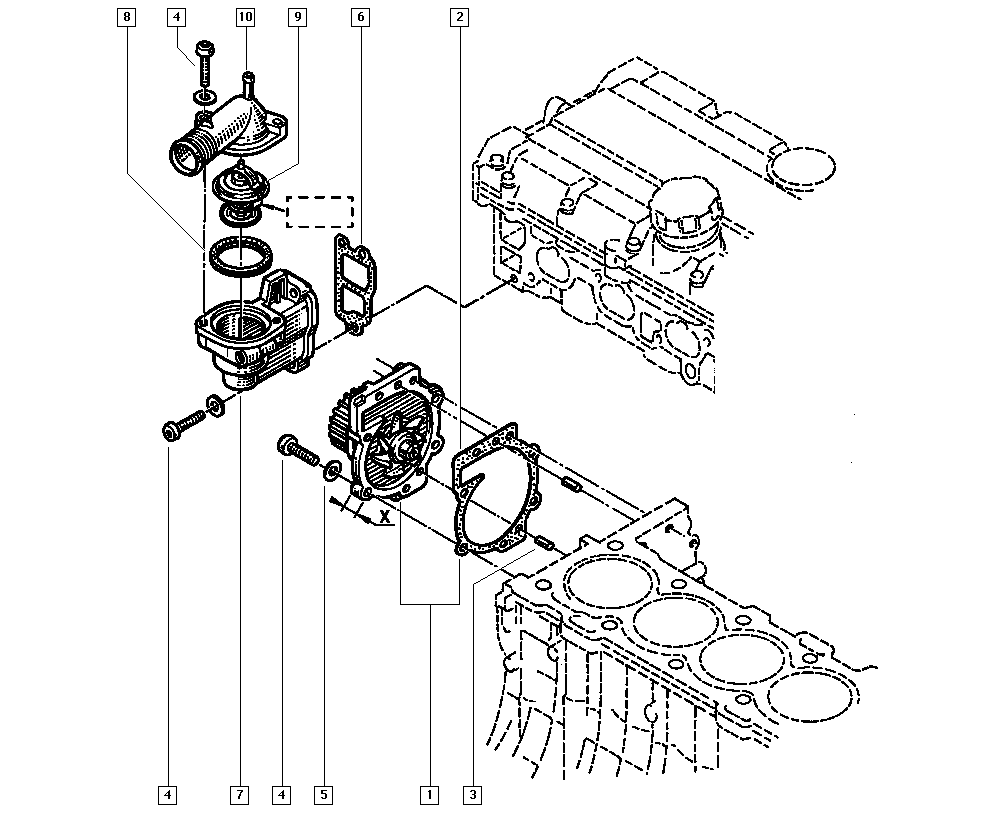RENAULT 74 38 610 035 - Pompa acqua www.autoricambi360.it