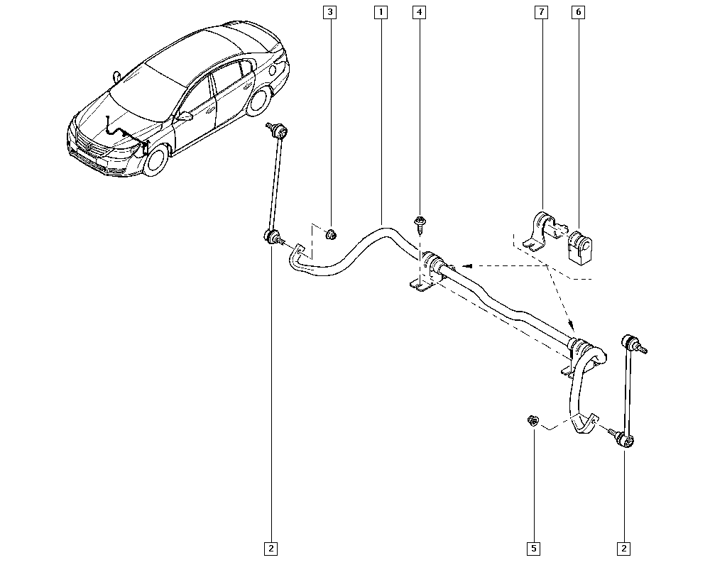 RENAULT 546183913R - Asta / Puntone, Stabilizzatore www.autoricambi360.it