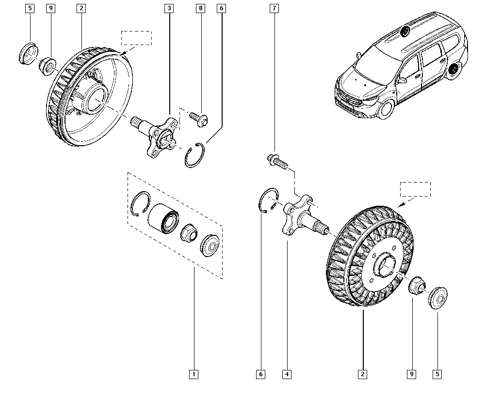 RENAULT 43 21 020 69R - Kit cuscinetto ruota www.autoricambi360.it
