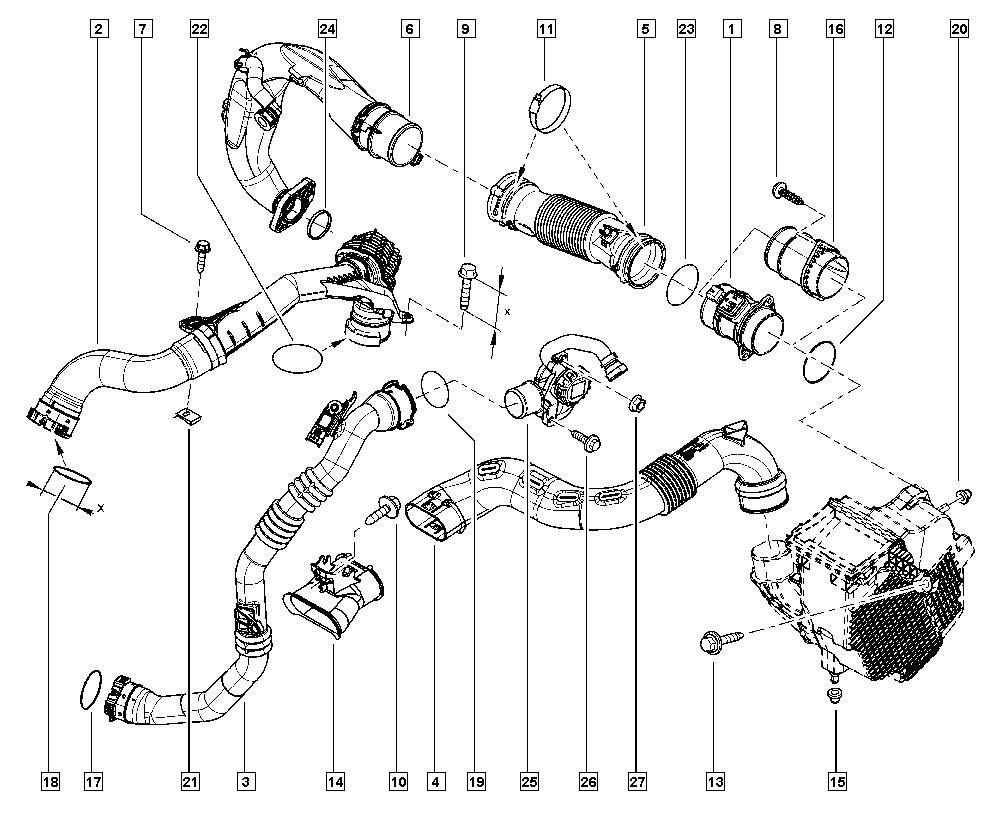 RENAULT 82 00 454 482 - Sensore, Temperatura aria aspirata www.autoricambi360.it