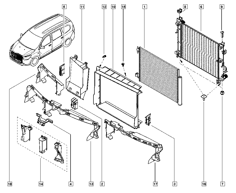 RENAULT 9210 064 54R - Condensatore, Climatizzatore www.autoricambi360.it