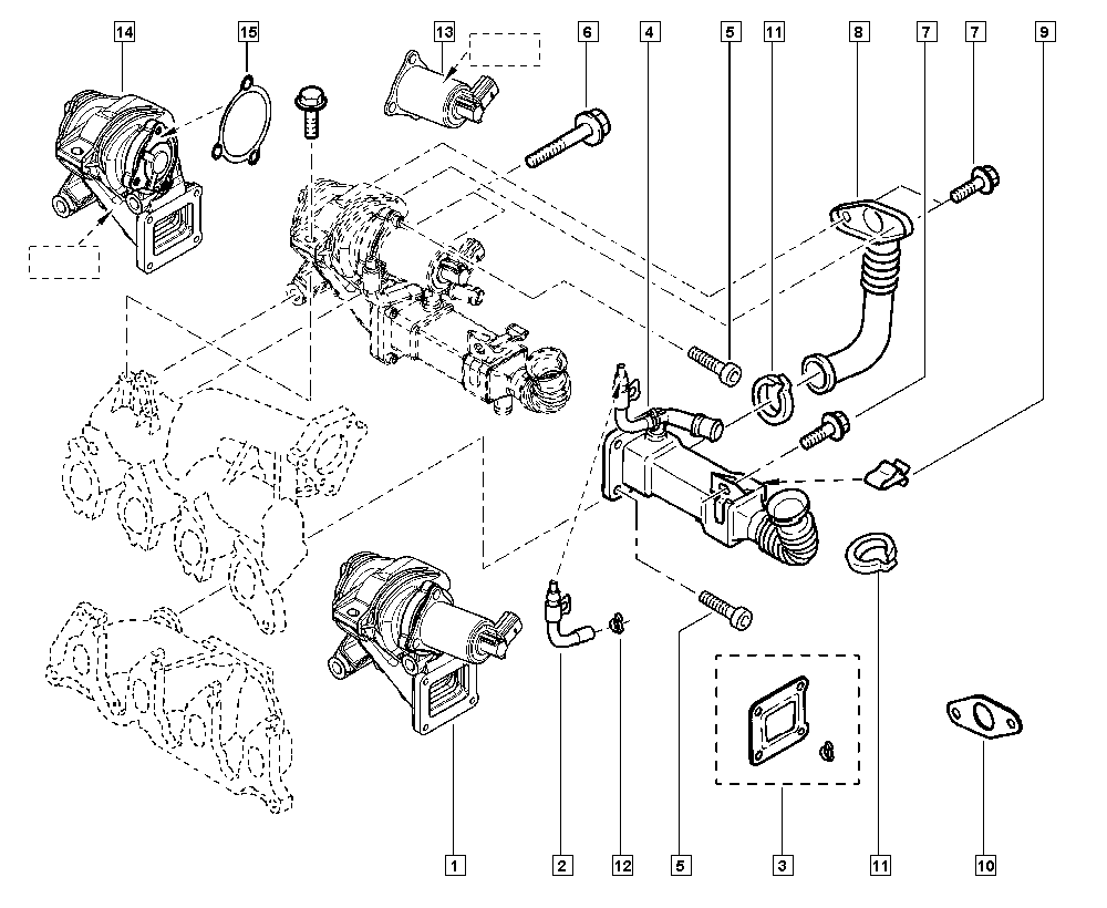RENAULT 14710-5300R - Valvola ricircolo gas scarico-EGR www.autoricambi360.it