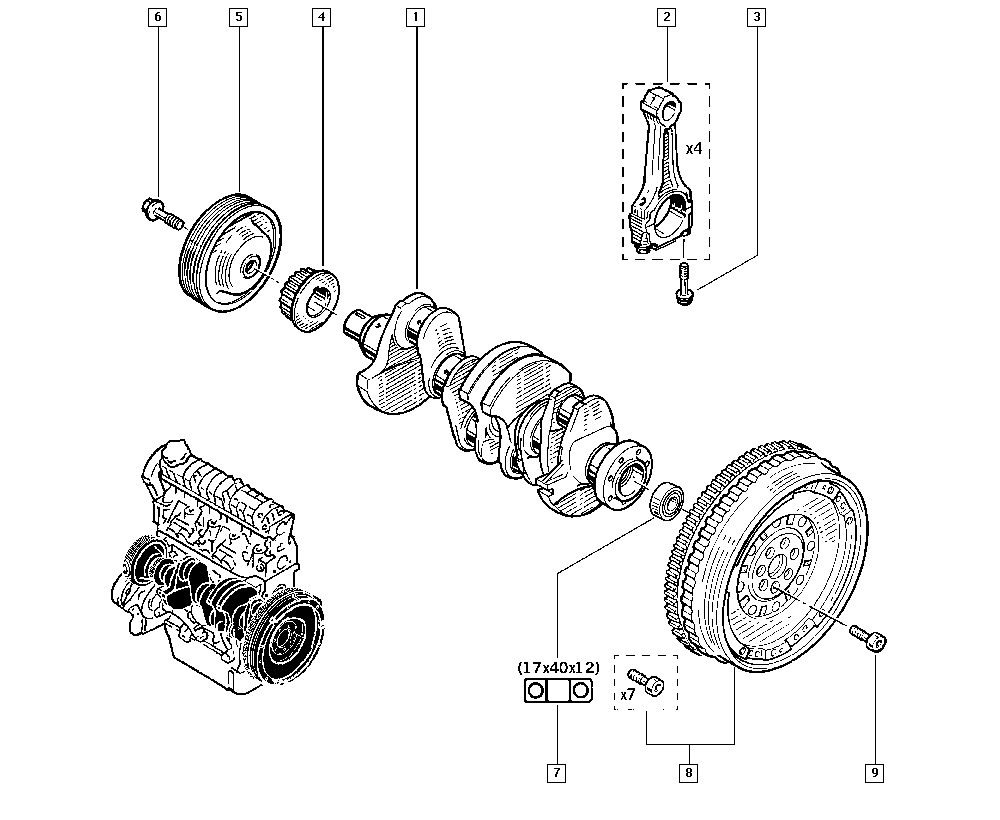 RENAULT 8200608653 - Pompa acqua + Kit cinghie dentate www.autoricambi360.it