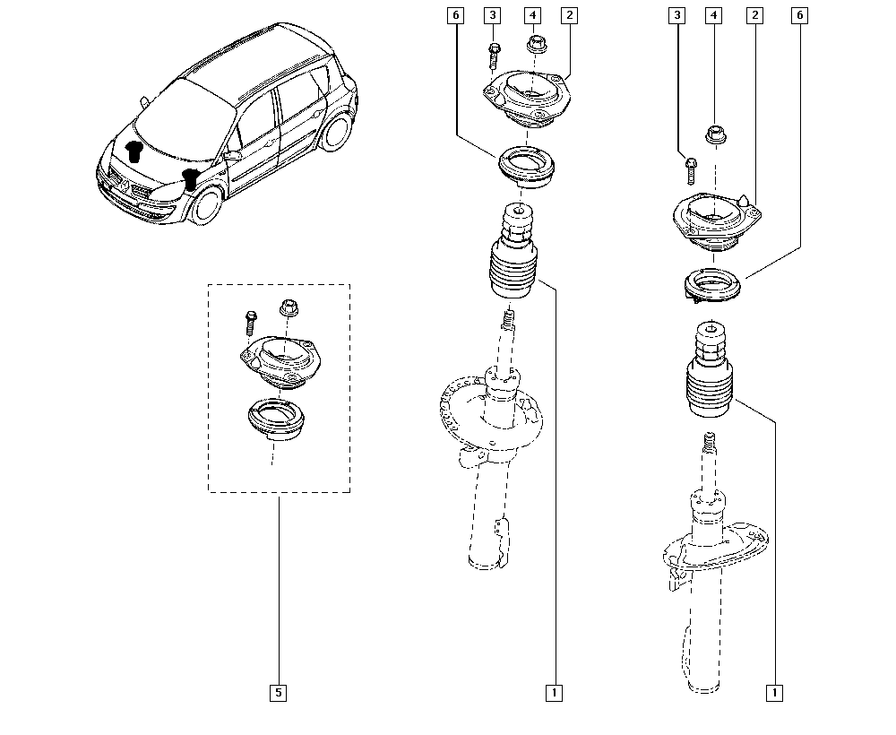 RENAULT 82 00 040 073 - Kit parapolvere, Ammortizzatore www.autoricambi360.it