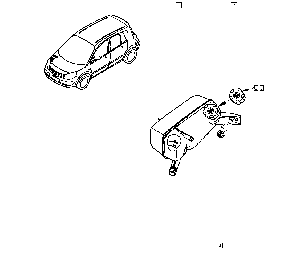 RENAULT 7701474499 - Serbatoio compensazione, Refrigerante www.autoricambi360.it