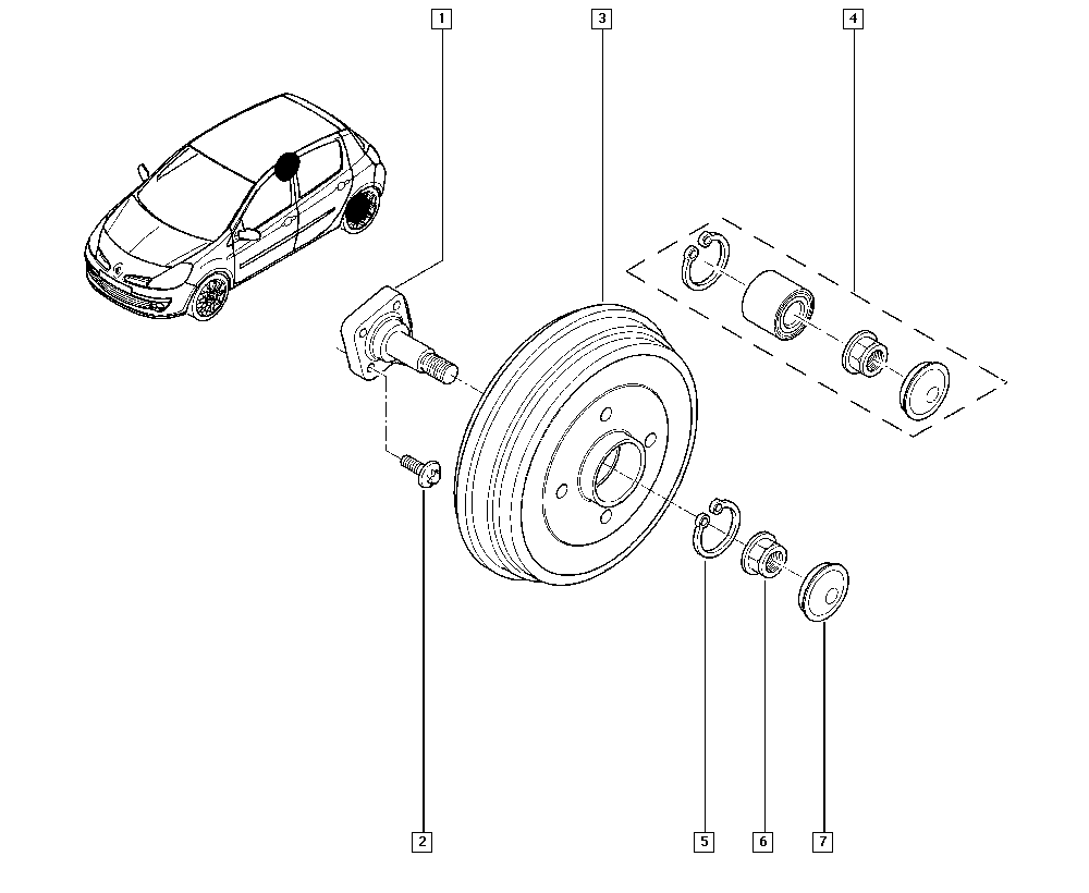 RENAULT 7703066035 - Kit cuscinetto ruota www.autoricambi360.it