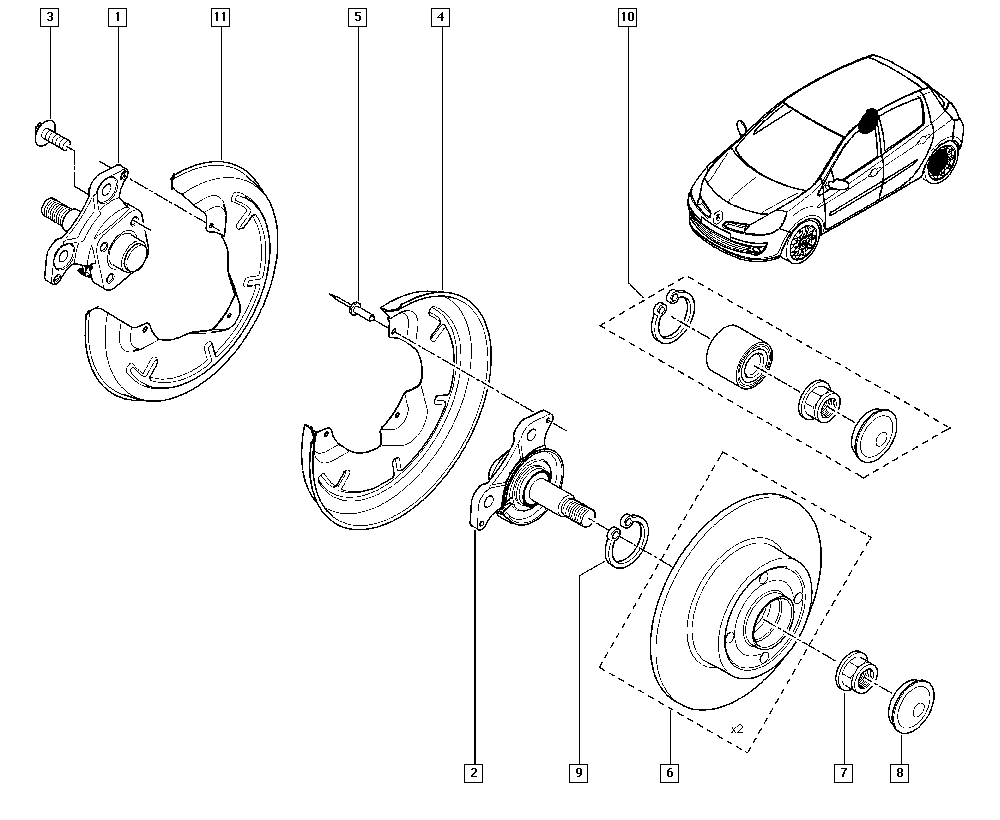 RENAULT 77 01 208 058 - Kit cuscinetto ruota www.autoricambi360.it