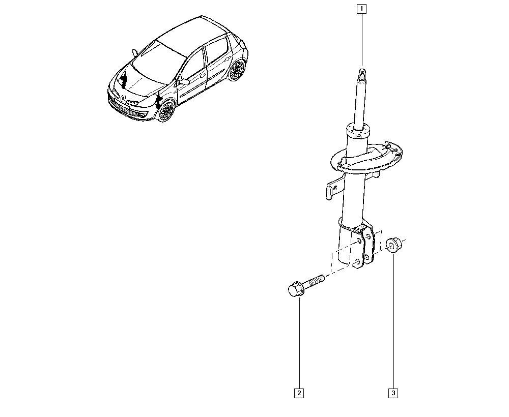 RENAULT 82 00 676 026 - Ammortizzatore www.autoricambi360.it
