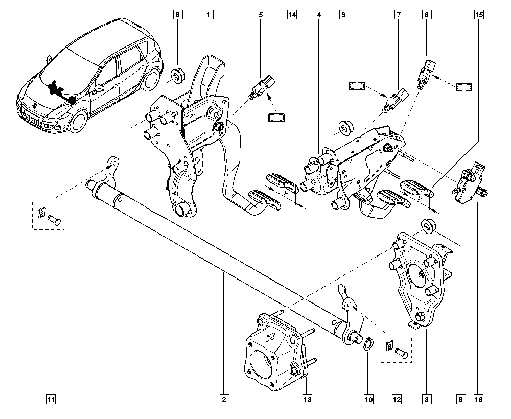 RENAULT 25 32 092 43 R - Interruttore luce freno www.autoricambi360.it