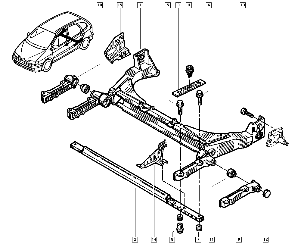 RENAULT 77 00 762 843 - Supporto, Braccio oscillante www.autoricambi360.it