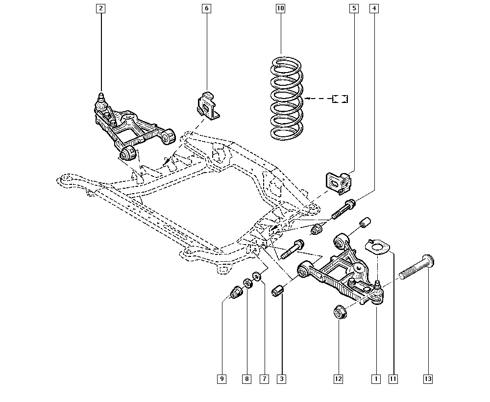RENAULT 82 00 651 163 - Supporto, Braccio oscillante www.autoricambi360.it