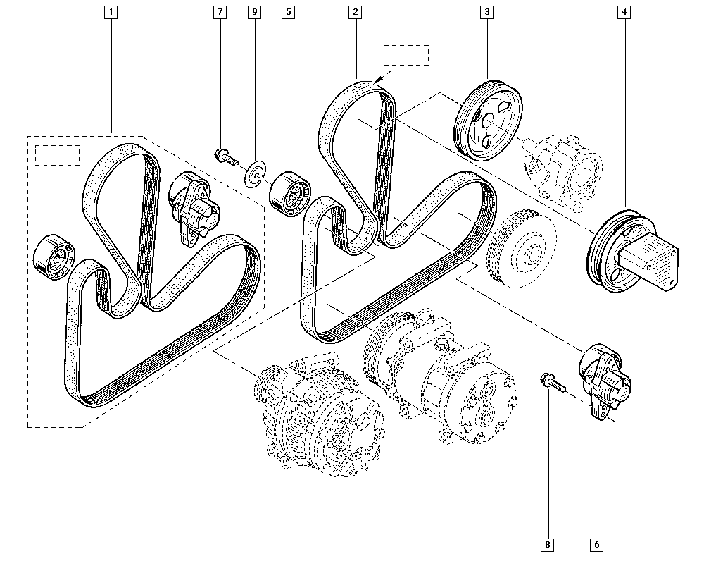 RENAULT 82 00 833 541 - Cinghia Poly-V www.autoricambi360.it