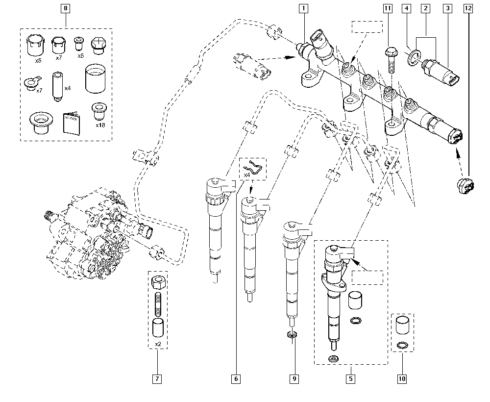RENAULT 7701068400 - Sensore, Pressione carburante www.autoricambi360.it