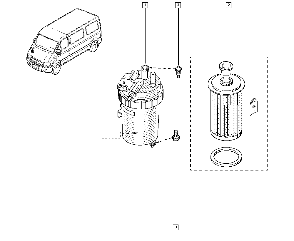 RENAULT 8200089781 - Filtro carburante www.autoricambi360.it