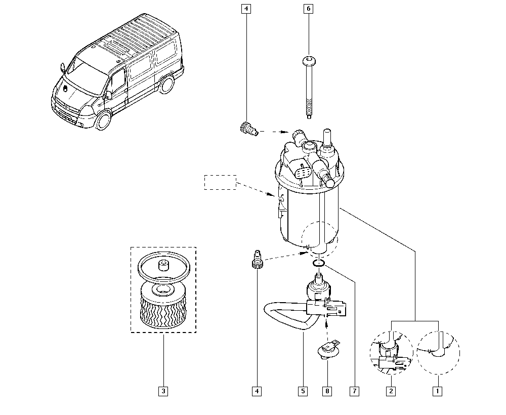 RENAULT 77 01 475 229 - Filtro carburante www.autoricambi360.it