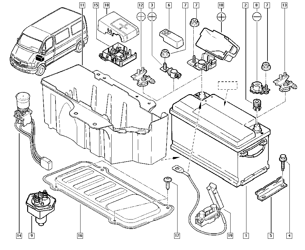 RENAULT 7711423286 - Batteria avviamento www.autoricambi360.it