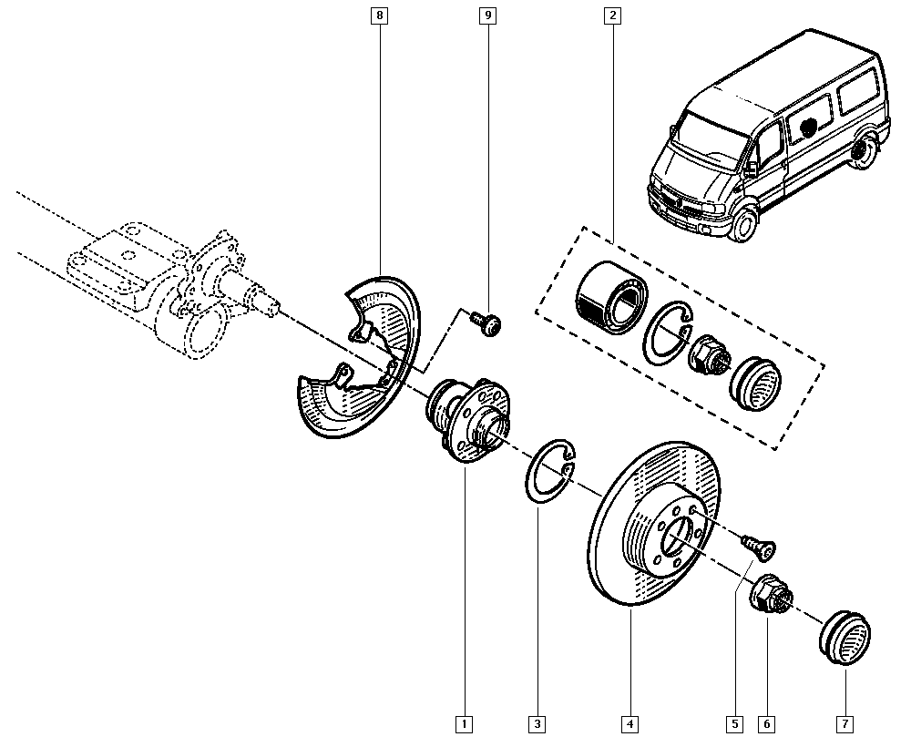 RENAULT 77 01 206 742 - Kit cuscinetto ruota www.autoricambi360.it