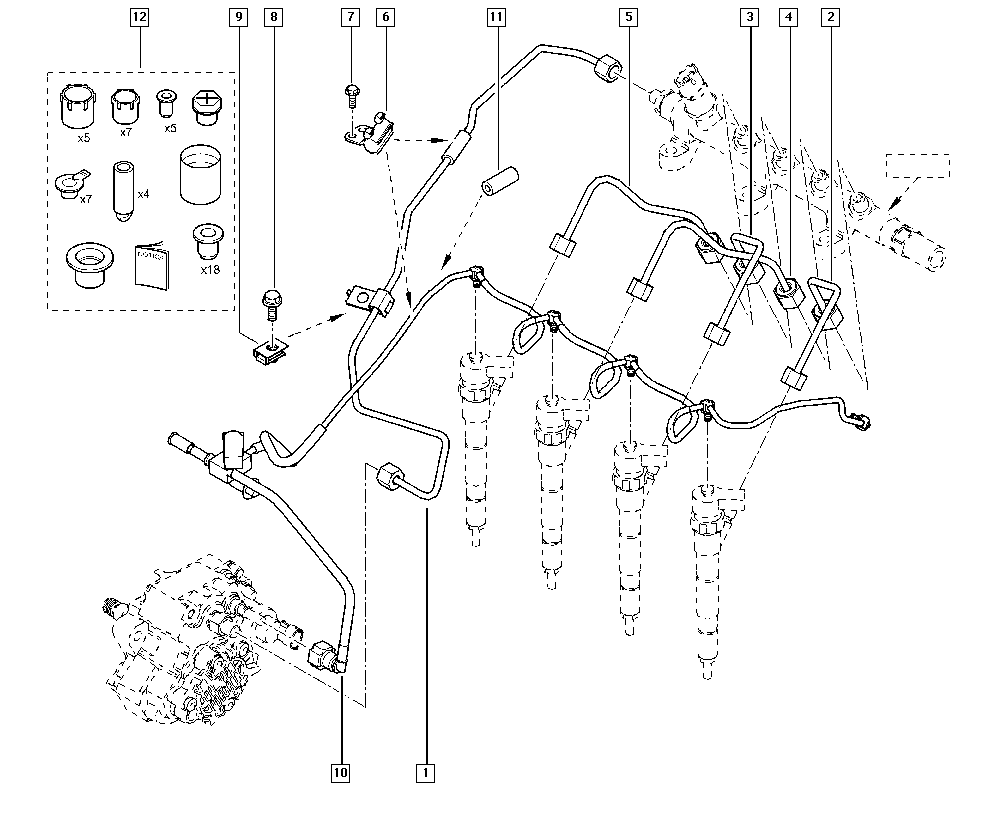 RENAULT 8200589142 - Flessibile, Carburante perso www.autoricambi360.it
