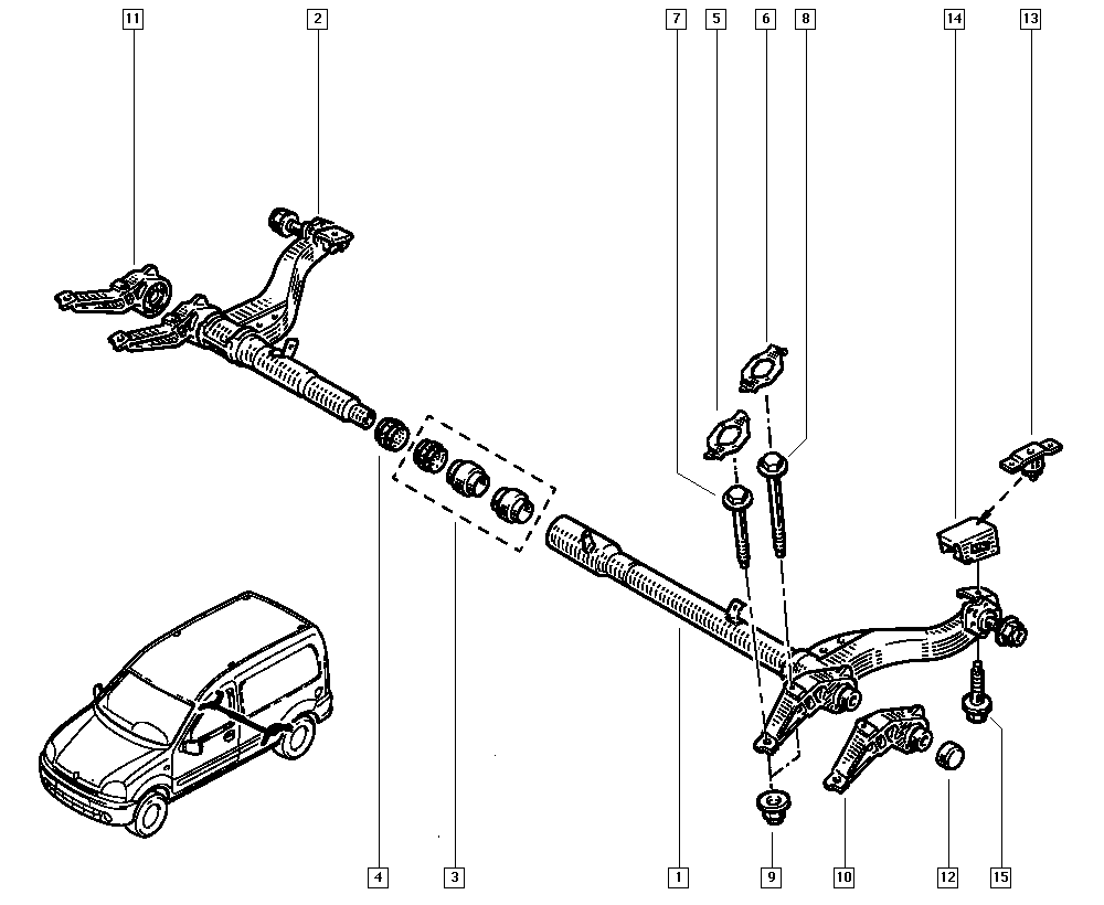 RENAULT 77 01 464 321 - Kit riparazione, Corpo assiale www.autoricambi360.it