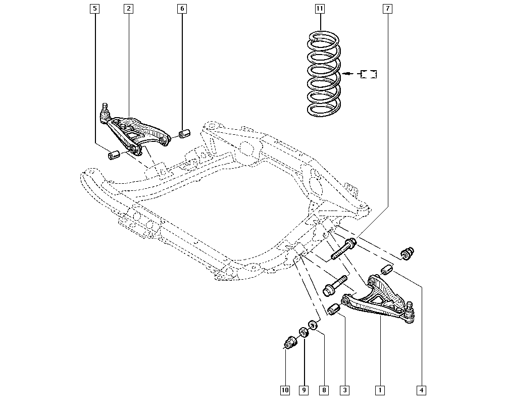 RENAULT 82 00 942 417 - Braccio oscillante, Sospensione ruota www.autoricambi360.it