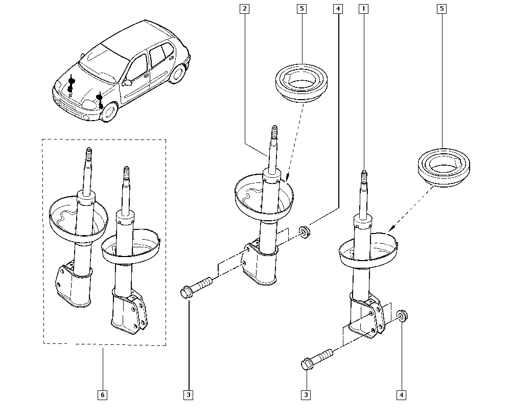 RENAULT 8200662261 - Ammortizzatore www.autoricambi360.it
