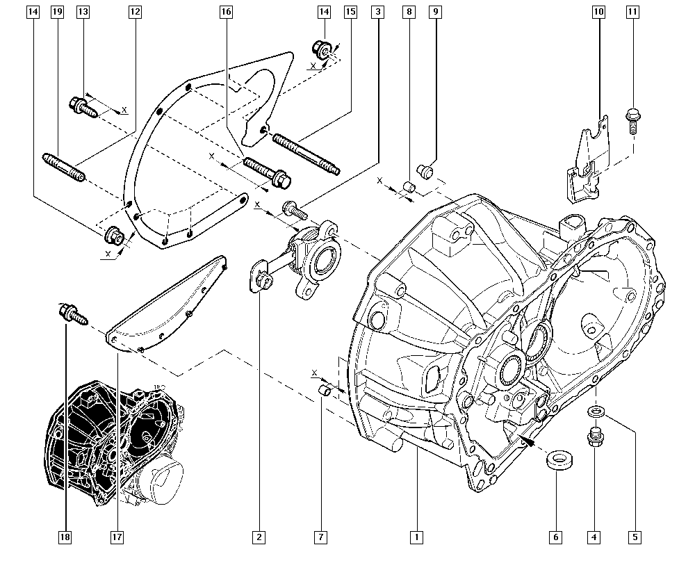 RENAULT 82 00 764 612 - Dispositivo disinnesto centrale, Frizione www.autoricambi360.it