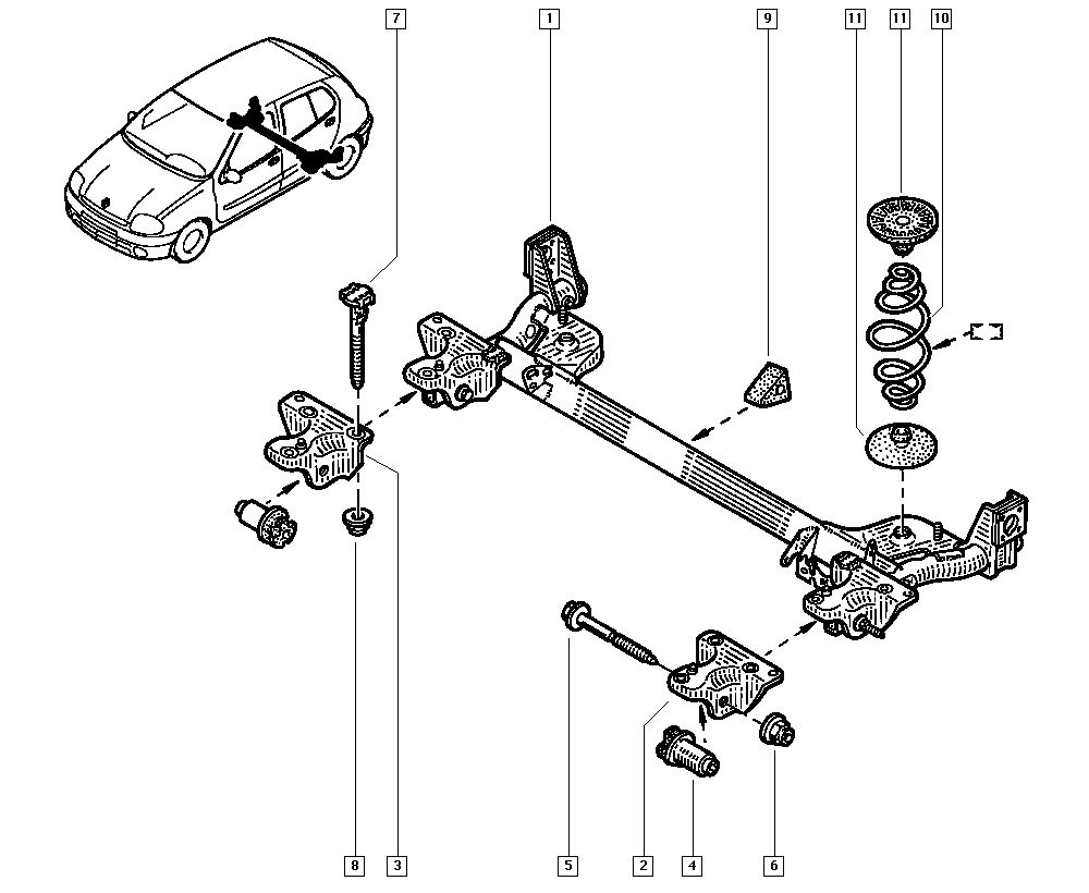 RENAULT 82 00 042 594 - Supporto, Braccio oscillante www.autoricambi360.it