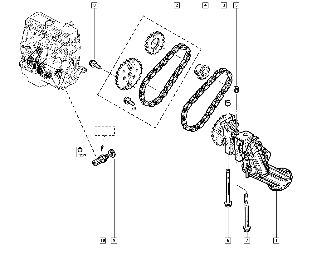 RENAULT 82 00 671 285 - Sensore, Pressione olio www.autoricambi360.it
