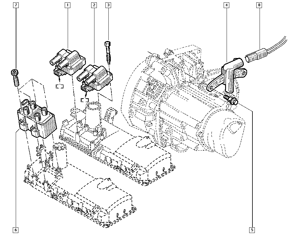 RENAULT 22 43 361 34R - Bobina d'accensione www.autoricambi360.it