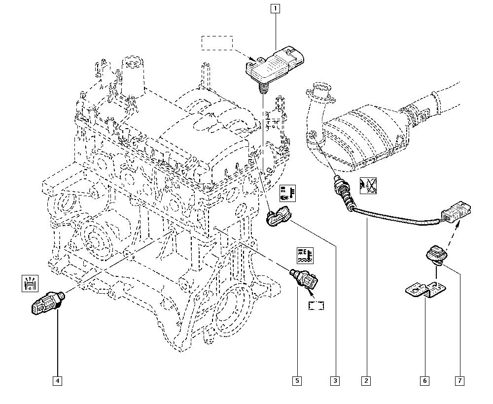 RENAULT 77 00 103 504 - Sonda lambda www.autoricambi360.it