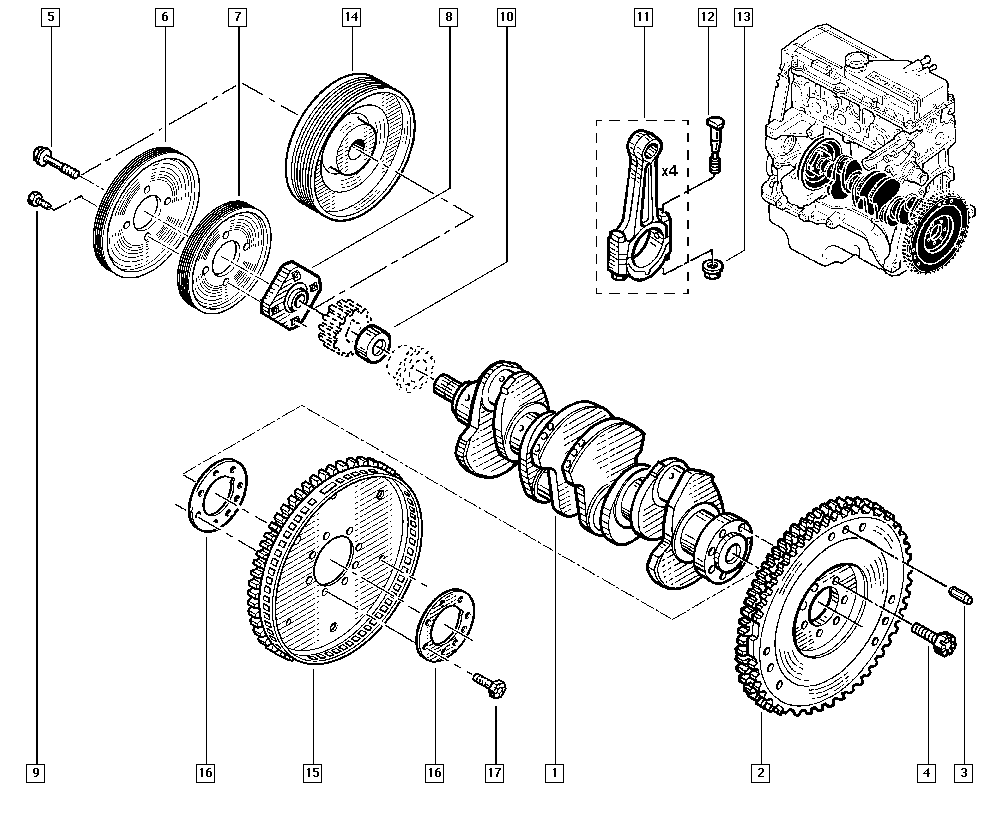 RENAULT 82 00 646 632 - Pompa acqua + Kit cinghie dentate www.autoricambi360.it