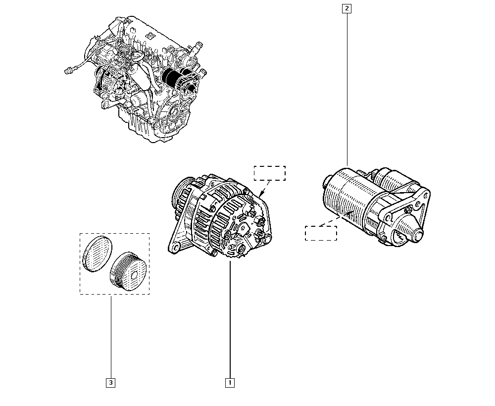 RENAULT 77 01 477 502 - Puleggia cinghia, Alternatore www.autoricambi360.it