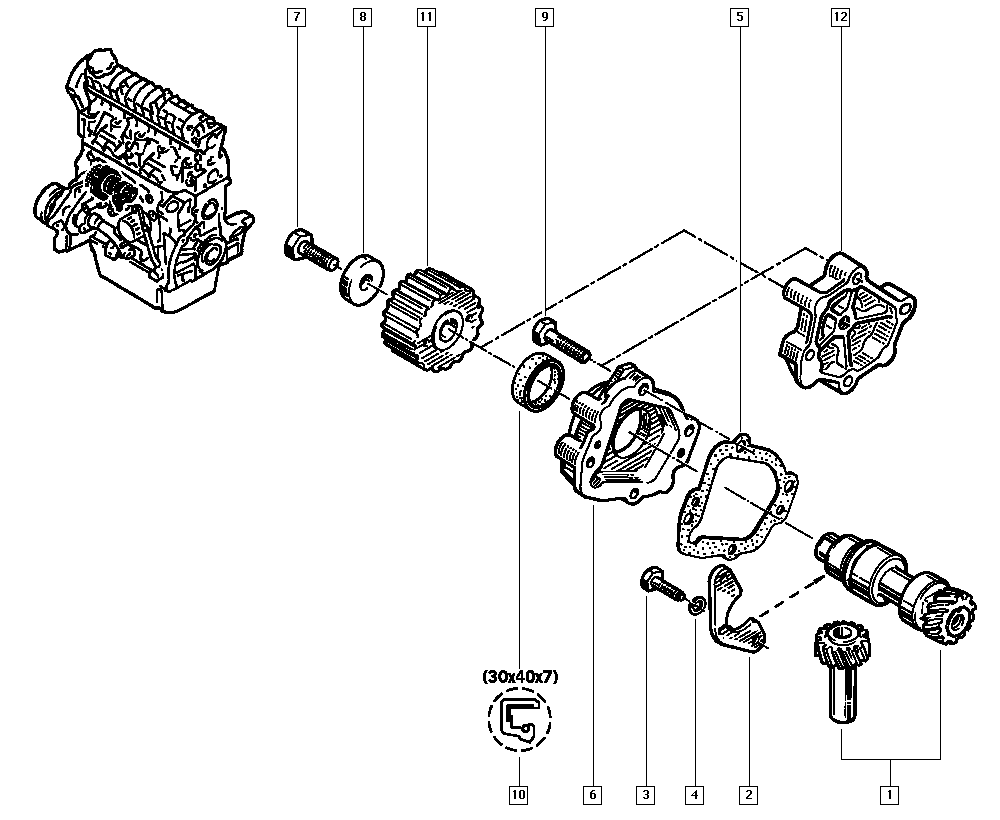 RENAULT 82 00 420 964 - Galoppino / Guidacinghia, Cinghia dentata www.autoricambi360.it
