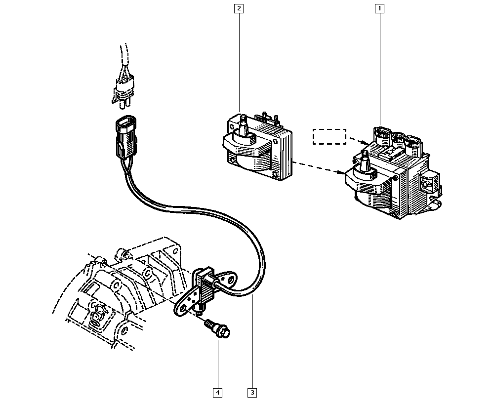 RENAULT 77 00 855 719 - Generatore di impulsi, Albero a gomiti www.autoricambi360.it