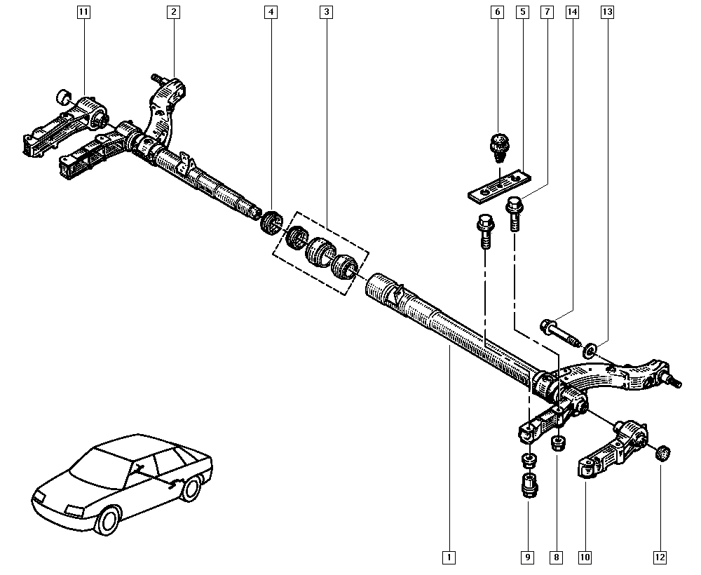 RENAULT 77 01 464 321 - Kit riparazione, Corpo assiale www.autoricambi360.it