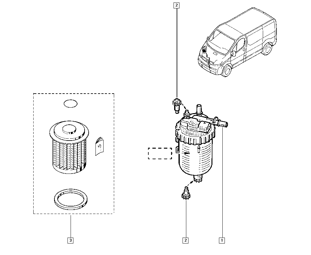 RENAULT 8200089781 - Filtro carburante www.autoricambi360.it