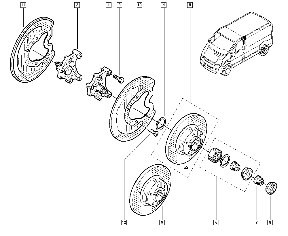 RENAULT 77 01 206 849 - Kit cuscinetto ruota www.autoricambi360.it