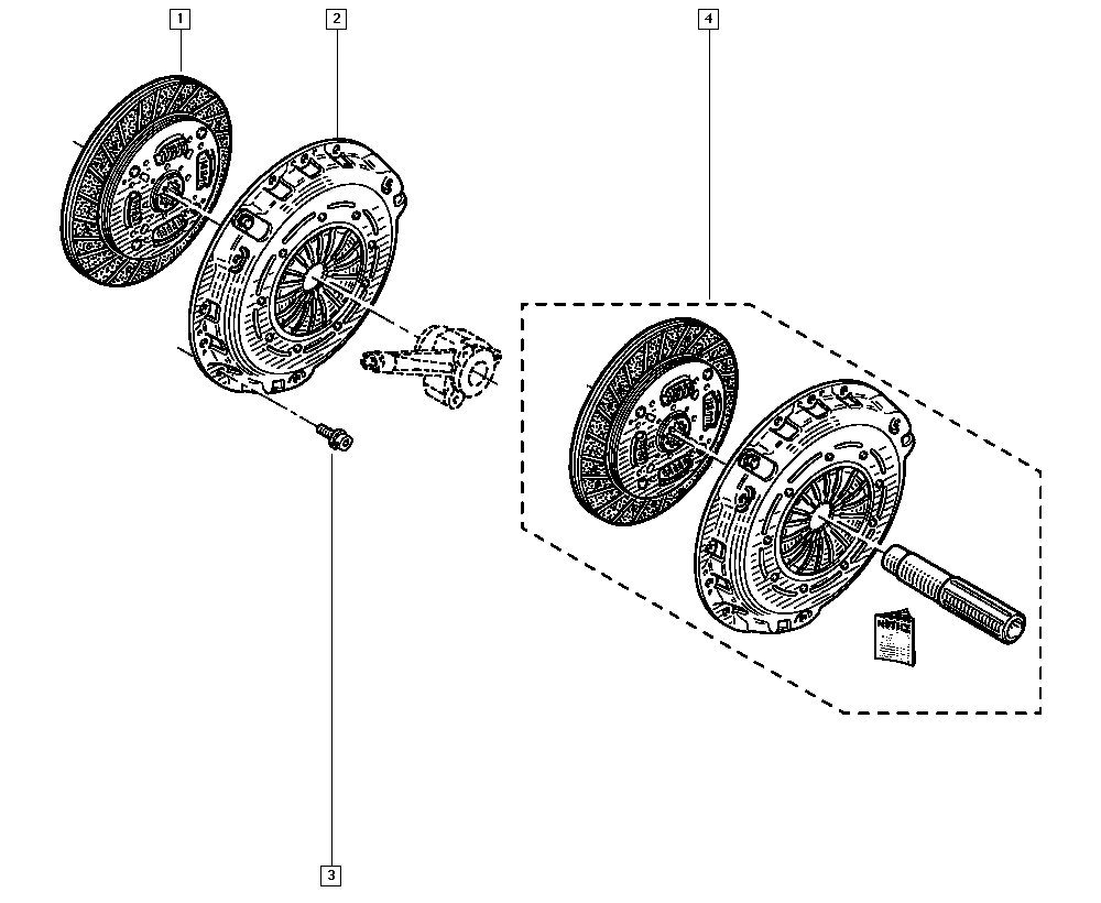 RENAULT 77 01 475 311 - Kit frizione www.autoricambi360.it