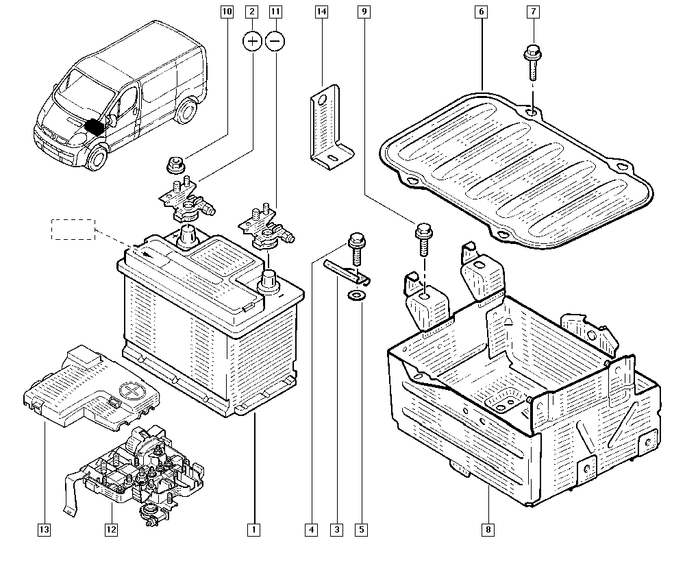 RENAULT 7711419086 - Batteria avviamento www.autoricambi360.it