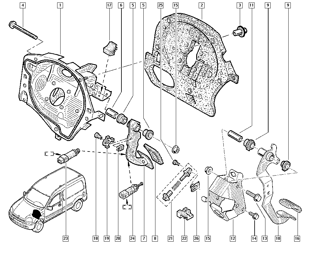 RENAULT 77 00 414 986 - Interruttore luce freno www.autoricambi360.it