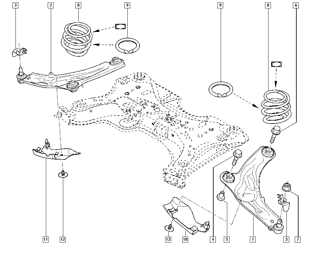 RENAULT 54 50 168 05R - Braccio oscillante, Sospensione ruota www.autoricambi360.it