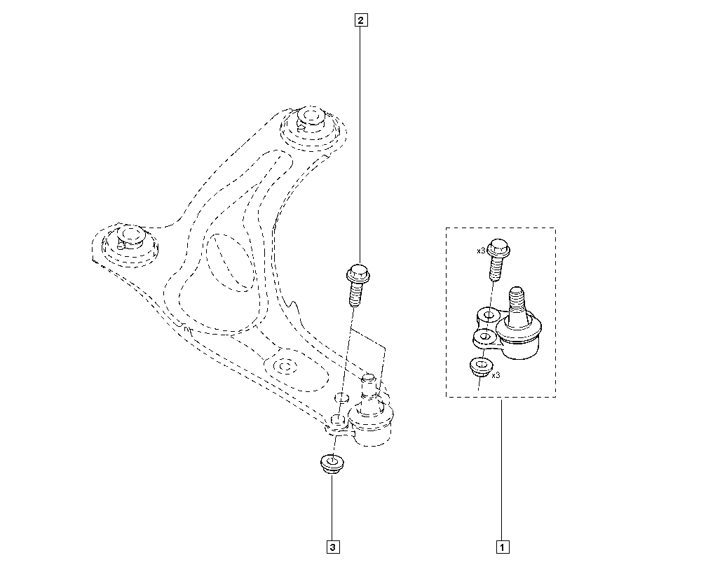 RENAULT 40 16 066 76R* - Giunto di supporto / guida www.autoricambi360.it